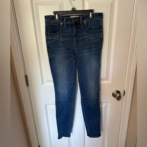 Madewell Women's Skinny Jeans - Dark Blue